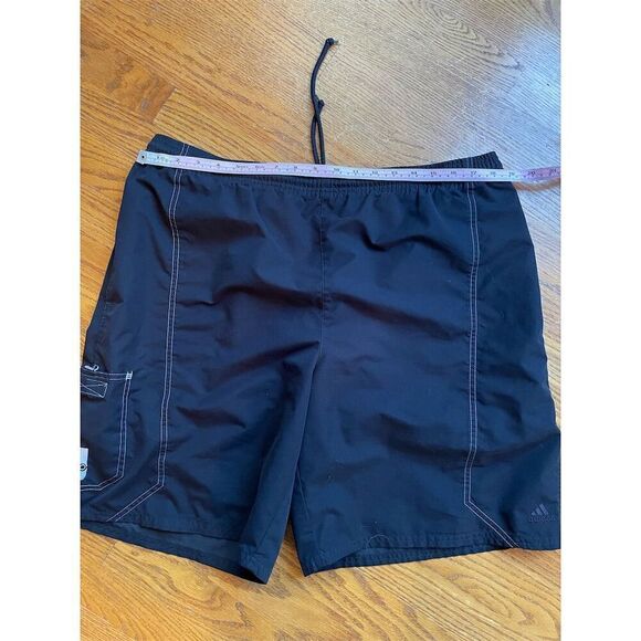 Adidas Other - Adidas Men's Black Athletic Swim Shorts Size L Casual Elastic Waist
